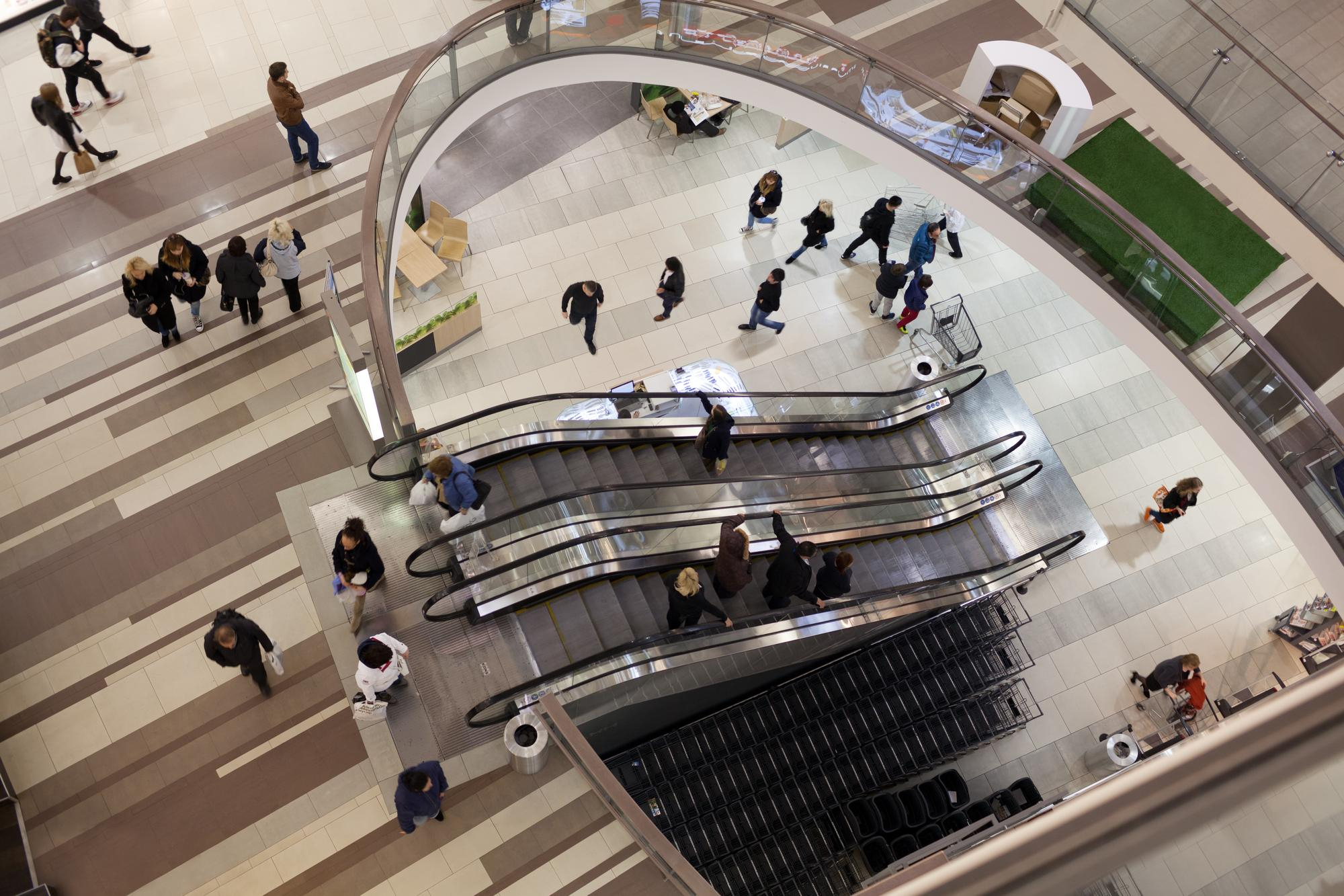 High footfall retail environment