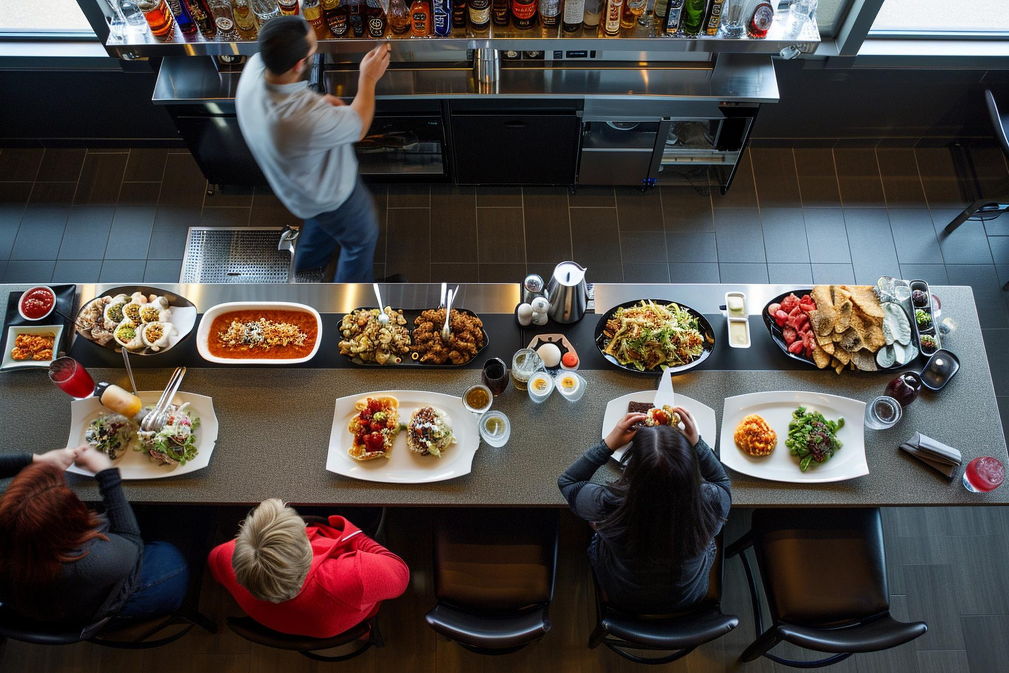 Food and dining zones