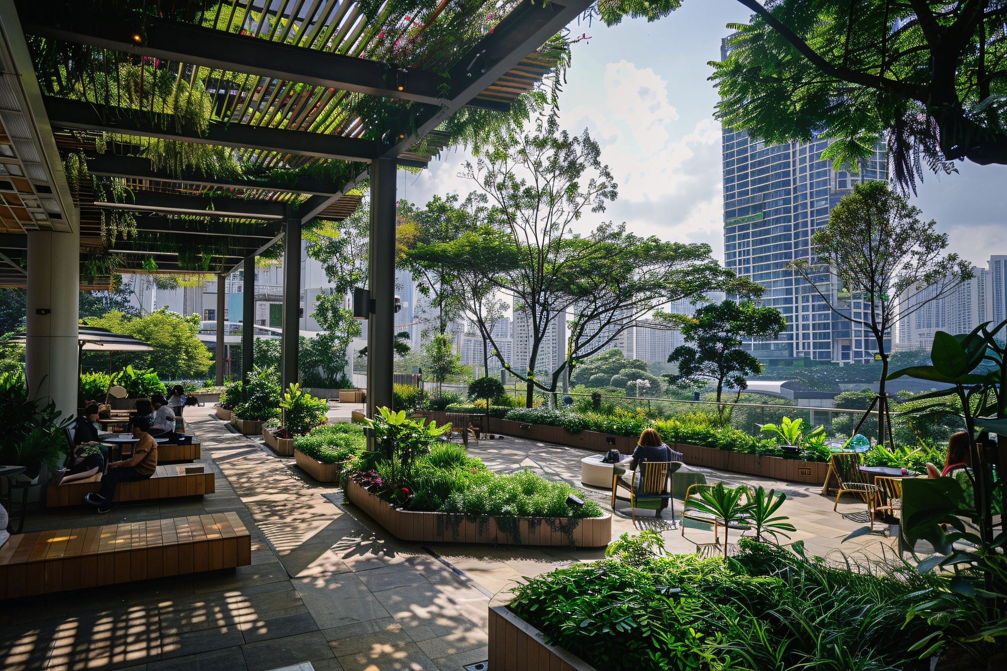 Landscaped seating